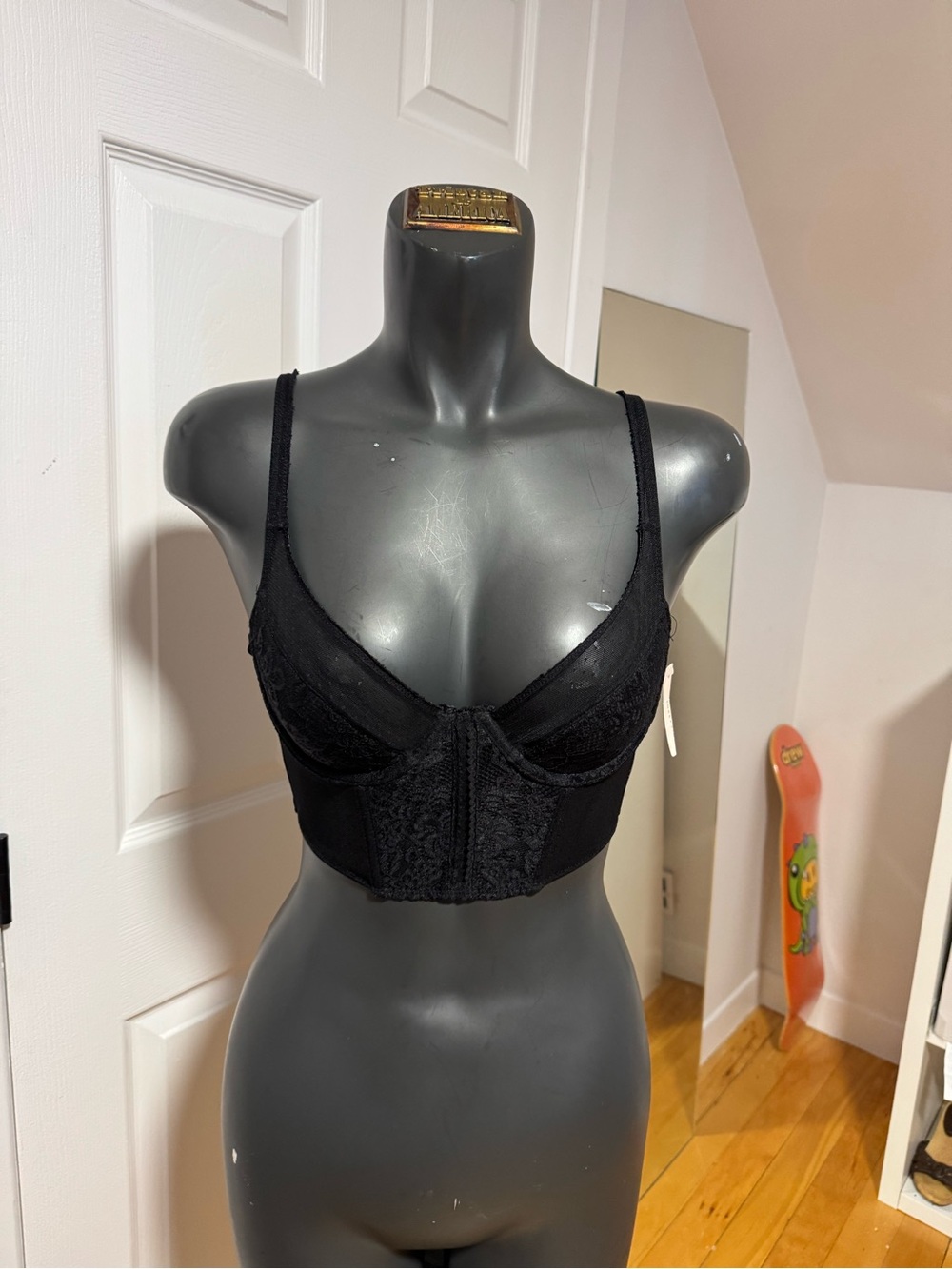 Black bustier top